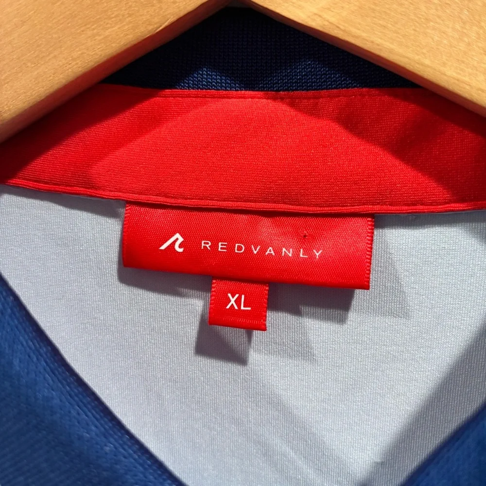 Redvanly Golf Shirt Harley Polo XL Breeze Blue Polyester Spandex NWT R2404 - Picture 3 of 13